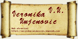 Veronika Umjenović vizit kartica